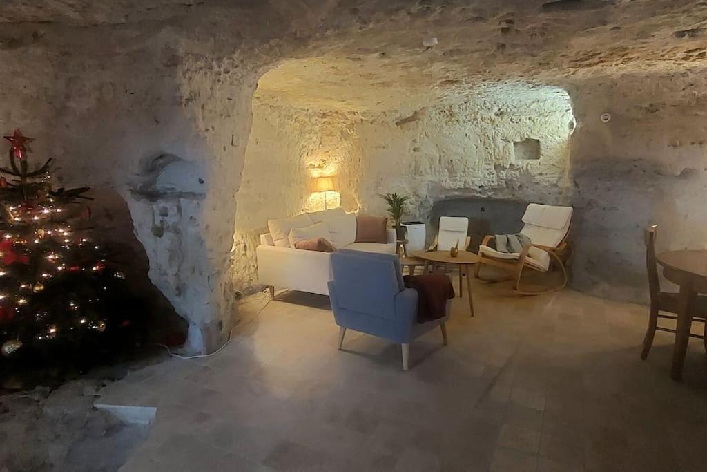 מונלואי-סור-לטאר Troglo Entre Caves Et Chateaux מראה חיצוני תמונה